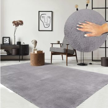 Palermo Shaggy 252 svetlosivý koberec 120x170cm