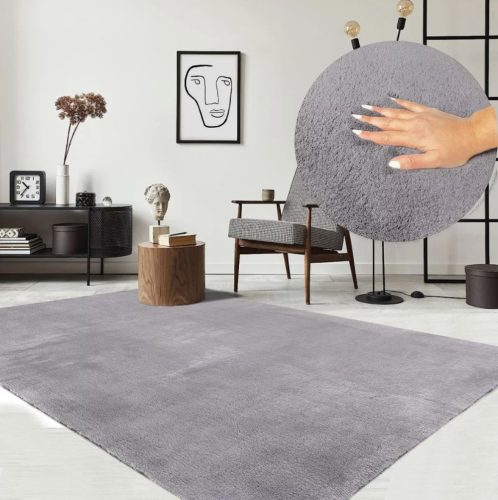 Palermo Shaggy 252 svetlosivý koberec 160x220cm