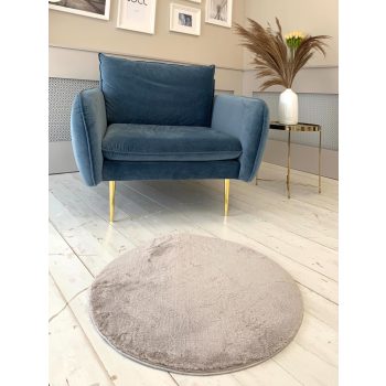 Palermo Shaggy okrúhly 252 béžový koberec 67x67