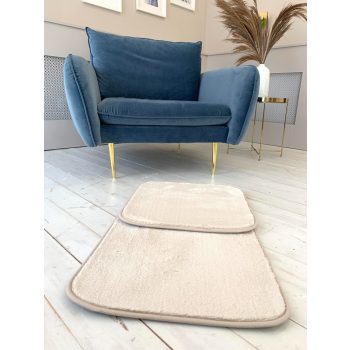   Palermo Shaggy kúpeľňový béžový set kobercov 50x80 a 50x40