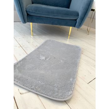 Palermo Shaggy sivý kúpeľňový koberec 50x80cm