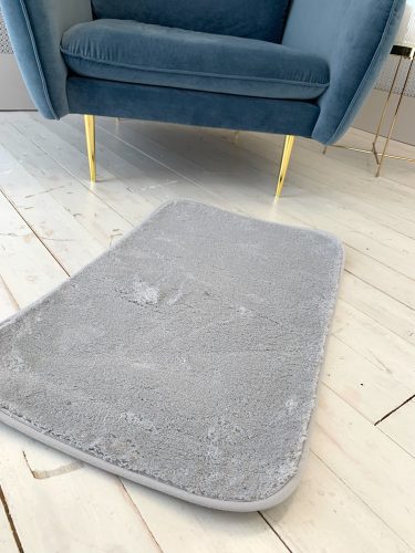 Palermo Shaggy sivý kúpeľňový koberec 50x80cm