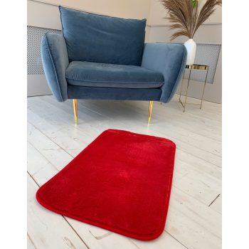 Palermo Shaggy červený kúpeľňový koberec 50x80cm