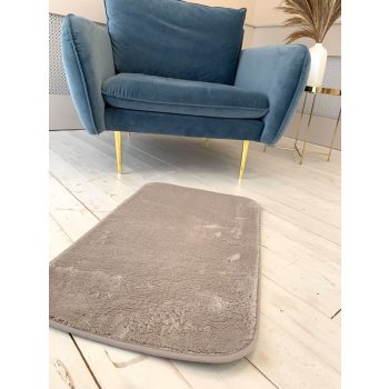 Palermo Shaggy tmavobéžový kúpeľňový koberec 50x80cm