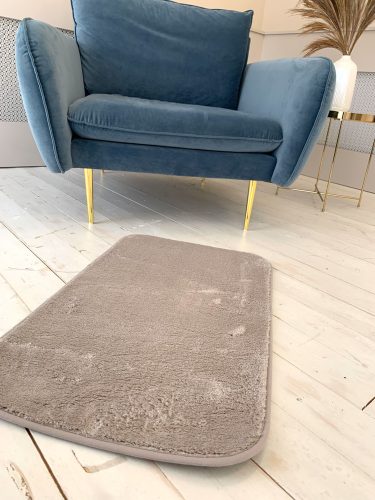 Palermo Shaggy tmavobéžový kúpeľňový koberec 50x80cm