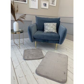   Palermo Shaggy kúpeľňový tmavobéžový set kobercov tmavobéžový 50x80 a 50x40