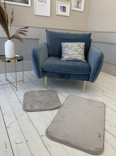 Palermo Shaggy kúpeľňový tmavobéžový set kobercov tmavobéžový 50x80 a 50x40