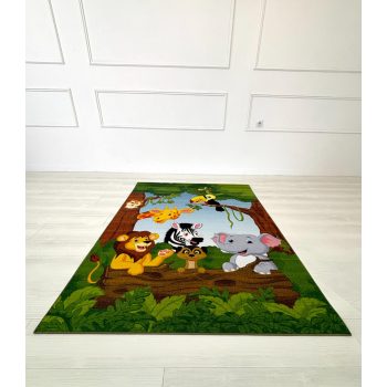 Detský koberec 28017 so vzorom džungle 80x120 cm