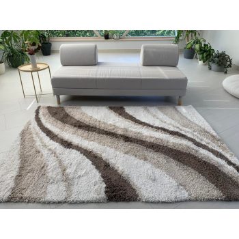Chicago Shaggy 296 béžový koberec 150x230 cm