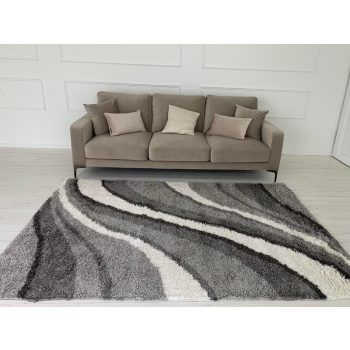 Chicago Shaggy 296 sivý koberec 150x230 cm