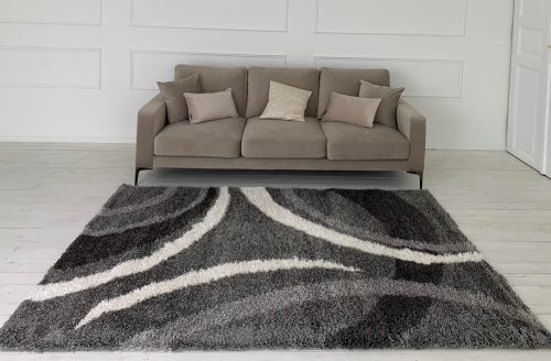 Chicago Shaggy  299 sivý koberec 60x110 cm