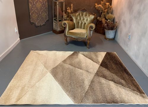 Manhattan 3085 béžový vzorovaný set 60 cm-ých kobercov