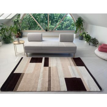 Wave 4738 moderný béžový koberec 200x290 cm