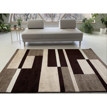 Wave 4738 moderný hnedý koberec 120x170 cm