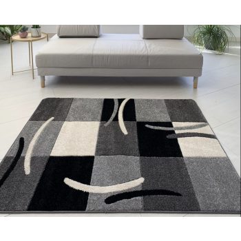 Wave 4771 moderný sivý koberec 120x170 cm    