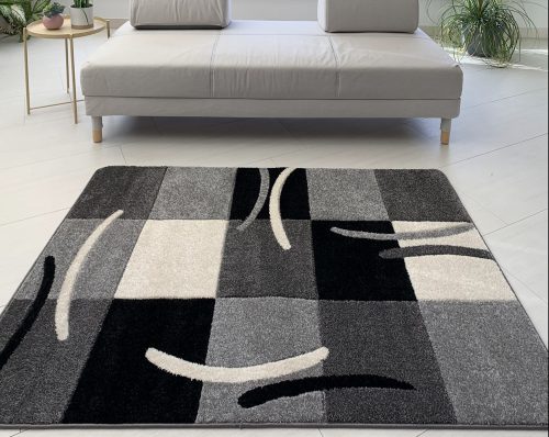 Wave 4771 moderný sivý koberec 120x170 cm    