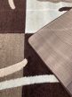 Wave 4771 moderný hnedý koberec 80x150 cm