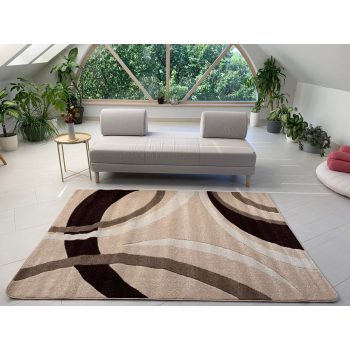 Wave 4791 moderný béžový koberec 200x290 cm