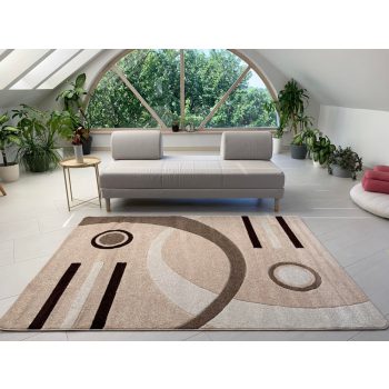 Wave 4801 moderný béžový koberec 200x290 cm