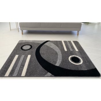 Wave 4801 moderný sivý koberec 120x170 cm