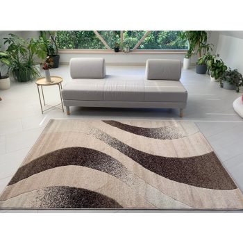Wave 4802 moderný béžový koberec  200x290 cm