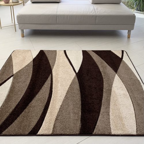 Wave 4803 moderný hnedý koberec 120x170 cm