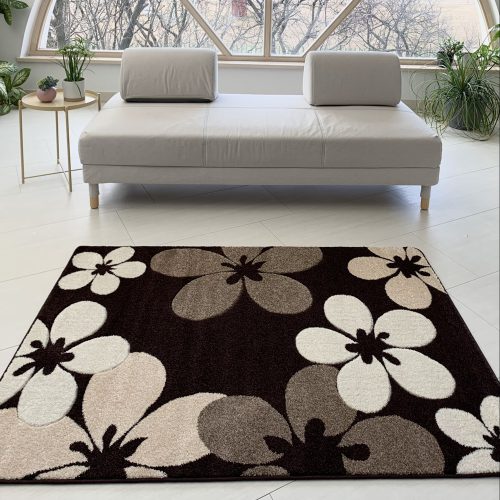 Wave 4808 moderný hnedý koberec 120x170 cm