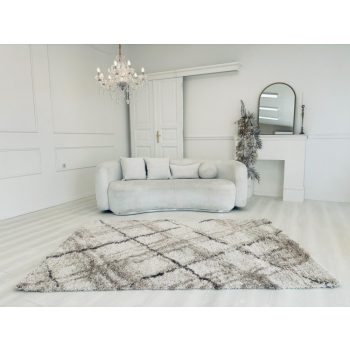 Chicago Shaggy  555A biely-béžový koberec 120x170 cm