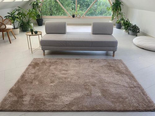 Nero 960 béžový shaggy koberec 200x280 cm