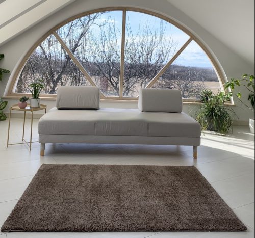 Silky 1921 tmavohnedý shaggy koberec 80x150