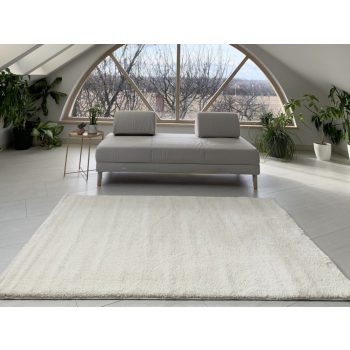 Silky 1922 biely shaggy koberec 120x170