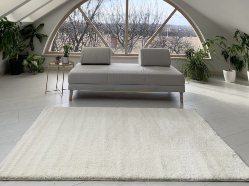 Silky 1922 biely shaggy koberec 120x170
