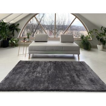 Silky 1922 tmavosivý shaggy koberec 120x170