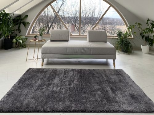 Silky 1922 tmavosivý shaggy koberec 160x230