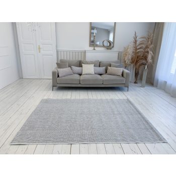 Berlin sivý E6404 Handrový (tkaný) koberec 160x220 cm