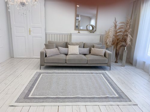 Berlin sivý Y0331 Handrový (tkaný) koberec 200x280 cm