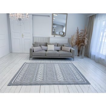 Berlin sivý ZY023 Handrový (tkaný) koberec 160x220 cm