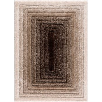 Kiara 3d Shaggy 5cm 301A béžový-hnedý koberec 120x170