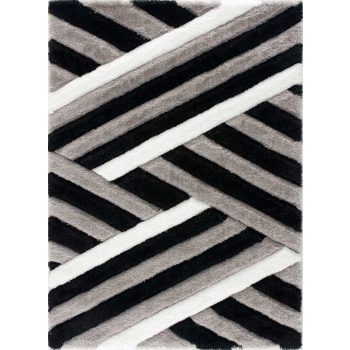 Kiara 3d Shaggy 5cm P302D sivý koberec 120x170 cm