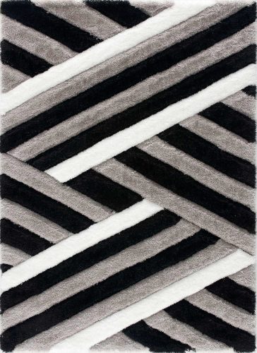 Kiara 3d Shaggy 5cm P302D sivý koberec  200x280 cm