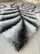 Kiara 3d Shaggy 5cm 502A sivý-čierny koberec 160x220 