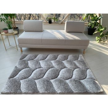 Kiara 3d Shaggy 5cm 481 sivý-zelený koberec 160x220 