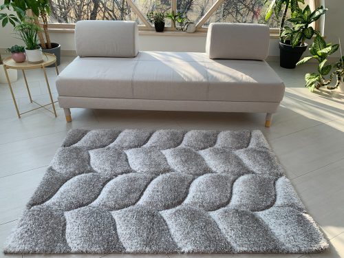 Kiara 3d Shaggy 5cm 481 sivý-zelený koberec 160x220 