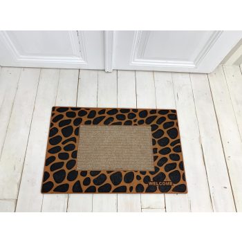 Extra Bronz leopard béžová pogumovaná rohožka 45x75cm