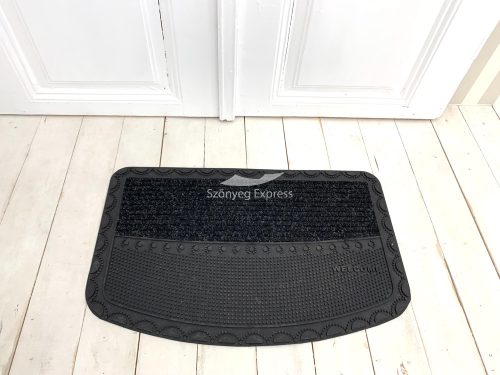 Extra čierna pogumovaná rohožka 45x75cm