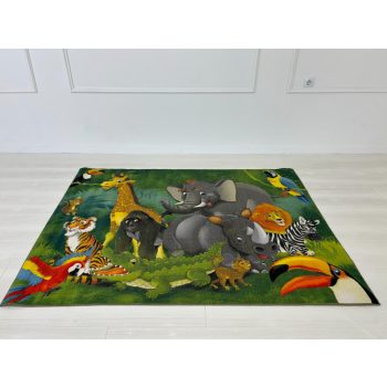 Detský koberec - farebná džungľa 80x120cm