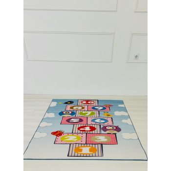 Detský koberec s farebnou skákacou školou 80x120 Cm