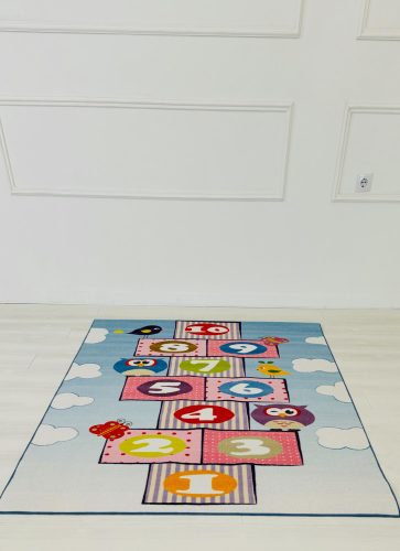 Detský koberec s farebnou skákacou školou 133x180 Cm