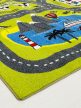 Detský koberec zelený s cestami 133x180cm
