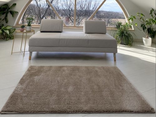 Silky 1920 hnedý shaggy koberec 60x110